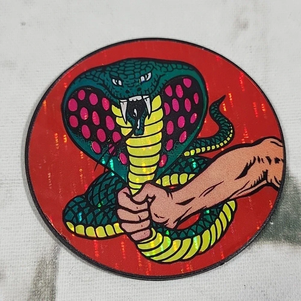 90s Pogs Lot Of 7 Plastic Etched Holograms Flying Skull Snake Scary Santa Pog